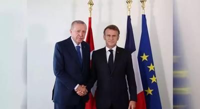 Ərdoğan Makronla görüşdü