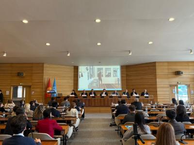 Akademik İsa Həbibbəyli UNESCO-da Çingiz Aytmatova həsr olunmuş konfransda çıxış edib