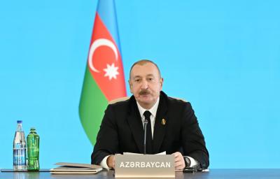 "Vaşinqton Zirvəsinin mühüm nəticələrindən biri də Zəngəzur dəhlizinin açılmasıdır"  - Azərbaycan Prezidenti