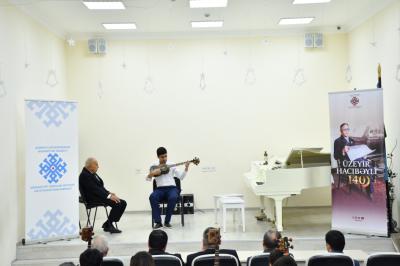 Üzeyir Hacıbəylinin 140 illik yubileyi münasibətilə silsilə ustad dərslərinə başlanılıb