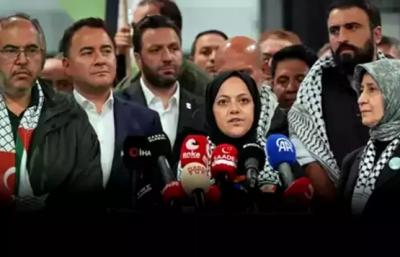 Sumud Flotilyasında saxlanılan türkiyəli deputatlar  Bakıdan vətənlərinə qayıdıblar