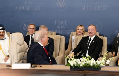 Yaxın Şərq Sülh Sammiti: Azərbaycan liderinə qlobal miqyasda böyük rəğbət