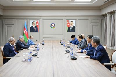 Samir Şərifov Asiya Siyasi Partiyalarının Beynəlxalq Konfransının Daimi Komitəsinin nümayəndə heyəti ilə görüşüb