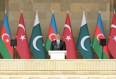 Vətən müharibəsində Qələbənin beşinci ildönümünə həsr olunmuş hərbi parad keçirilib -  YENİLƏNİB-6