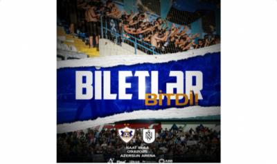 "Qarabağ"-"Neftçi" oyununun bütün biletləri satılıb