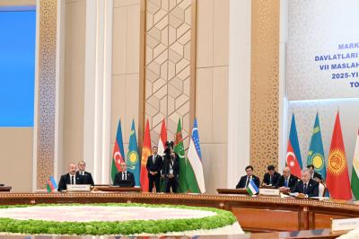 Prezident İlham Əliyev Mərkəzi Asiya Dövlət Başçılarının 7-ci Məşvərət Görüşünün iclasında çıxış edib -  YENİLƏNİB-1