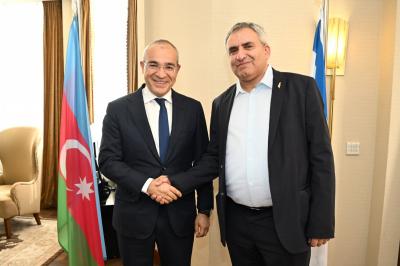 Azərbaycanla İsrail arasında iqtisadi əlaqələrin perspektivləri müzakirə olunub