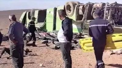 Əlcəzairdə avtobus qəzası -  14 ölü