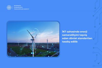 İKT sahəsində 4 yeni dövlət standartı qəbul edilib