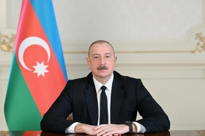 İlham Əliyev Yaponiya İmperatorunu təbrik edib