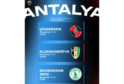 “Zirə”nin Antalyada qarşılaşacağı rəqiblər bəlli olub