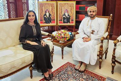 Leyla Əliyeva Maskatda Oman Sultanlığının Vəliəhdi ilə görüşüb