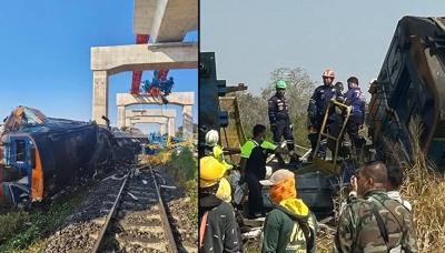 Taylandda kran qatarın üzərinə aşdı -  22 ölü