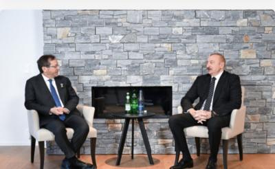 Azərbaycan və İsrail prezidentləri Davosda görüşüb