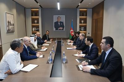 Ceyhun Bayramov Ərəb Parlamentinin prezidentinin başçılıq etdiyi  nümayəndə heyəti ilə görüşüb