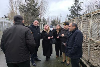 FHN yanında İctimai şura üzvləri Xüsusi Riskli Xilasetmə Xidmətində görüş keçirib