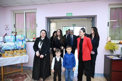 Leyla Əliyeva Tiranada “Hannah və Rosafa” uşaq evini və "Mother Teresa" Universitet Xəstəxana Mərkəzini ziyarət edib