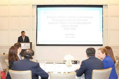 BMT ilə dayanıqlı inkişaf üzrə əməkdaşlığa dair müzakirələr aparılıb
