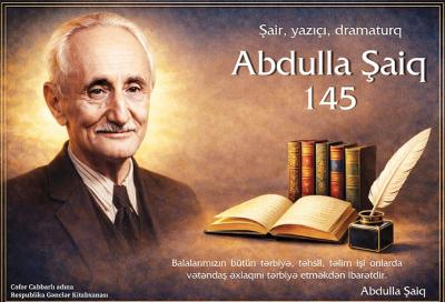 Gənclər Kitabxanasında görkəmli dramaturq Abdulla Şaiqin xatirəsi anılıb
