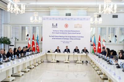 Bakıda Azərbaycan, Türkiyə və Gürcüstan parlamentlərinin X üçtərəfli görüşü keçirilib