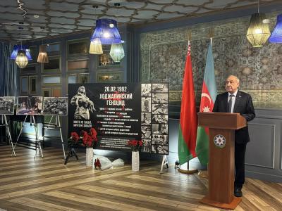 Minskdə Xocalı soyqırımının qurbanlarının xatirəsi yad edilib