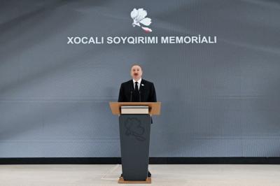 "Ermənilərdən fərqli olaraq günahsız, əliyalın mülki əhaliyə qarşı heç vaxt müharibə aparmamışıq" -  Prezident