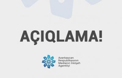 “İnformasiya manipulyasiyalarına yol verməyin” - MEDİA-dan çağırış