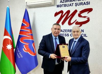 Mətbuat Şurasında Əməkdar jurnalist Rəhim Hüseynzadənin 75 illik yubileyi qeyd edilib