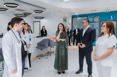 Leyla Əliyeva və Arzu Əliyeva “Leyla Medical Center”in Pediatriya Mərkəzində  olublar