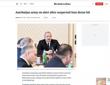 Prezident İlham Əliyevin İranın Azərbaycana dron hücumuna dair fikirləri dünya mediasının diqqət mərkəzindədir