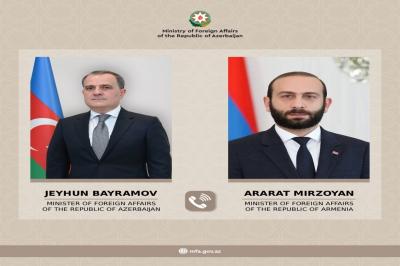 Mirzoyan Ceyhun Bayramova zəng edib,  İranın dron hücumları müzakirə olunub