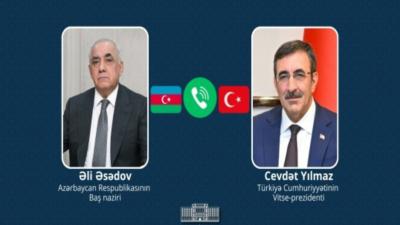 Əli Əsədov Türkiyənin Vitse-prezidenti ilə İranın Azərbaycana dron hücumlarını müzakirə edib
