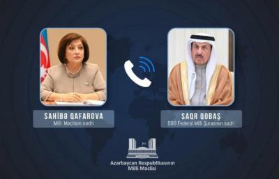 Sahibə Qafarova BƏƏ Federal Milli Şurasının sədri ilə regiondakı prosesləri  müzakirə edib