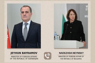 Ceyhun Bayramov ilə Bolqarıstanın xarici işlər naziri arasında telefon danışığı olub