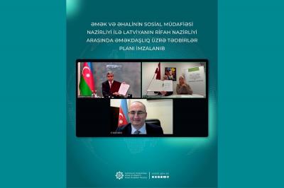 Azərbaycanla Latviya arasında sosial sahədə əməkdaşlıq üzrə Tədbirlər Planı imzalanıb