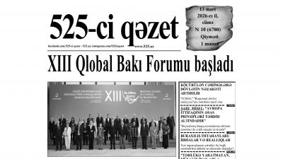 “525-ci qəzet”in 13 mart sayında nələr var? - ANONS