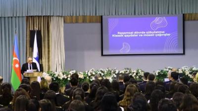 Baş prokuror tələbələrə rəqəmsallaşma şəraitində sübut anlayışının transformasiyasından danışıb