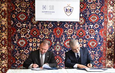 “Azərxalça” ilə “Qarabağ” klubu arasında anlaşma memorandumu imzalanıb
