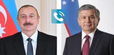 Prezident İlham Əliyevlə Şavkat Mirziyoyev arasında telefon danışığı olub