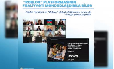 Azərbaycanda "Roblox" platformasının fəaliyyəti məhdudlaşdırıla bilər