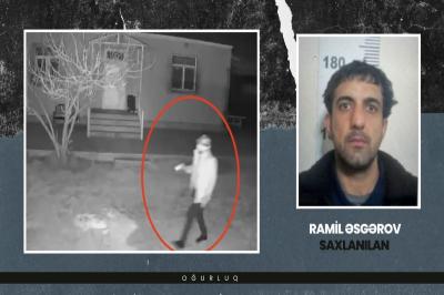 Sabunçuda evlərdən 25 min manatlıq oğurluq edən şəxs saxlanılıb