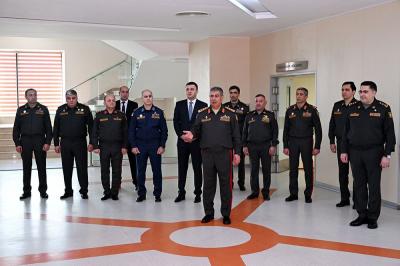 Müdafiə Nazirliyinin rəhbərliyi hərbi hospitalda olub