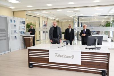 İlham Əliyev “Abşeron” Batareya Enerji Saxlanc Mərkəzinin açılışında iştirak edib