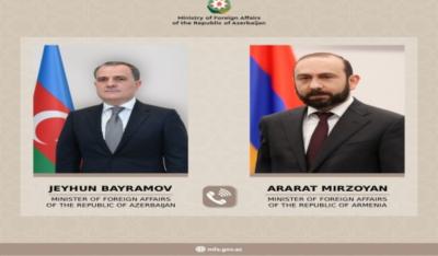 Azərbaycan və Ermənistan xarici işlər nazirləri arasında telefon danışığı olub