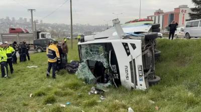 Samsunda avtobus aşıb -  11 nəfər yaralanıb