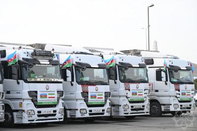 Azərbaycan Prezidentinin tapşırığı ilə İrana növbəti humanitar yardım yola salınıb
