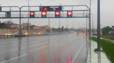 Yağışa görə Zığ dairəsi-Hava Limanı yolunda sürət həddi endirilib