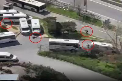 İstanbulda İsrail konsulluğu qarşısında atışma -  ölən və yaralananlar var