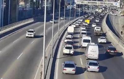 Bakıda sıxlıq müşahidə olunan yollar -  SİYAHI