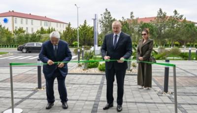 Prezident Milli Aviasiya Akademiyasında Beynəlxalq Təlim Mərkəzinin açılışında iştirak edib